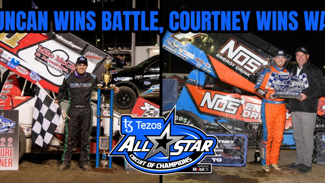 Cole Duncan wins Jim &amp; Joanne Ford Classic for $10,000; Tyler Courtney wraps up second consecutive All Star championship